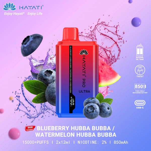 Hayati® Pro Ultra Disposable 15000+ puff