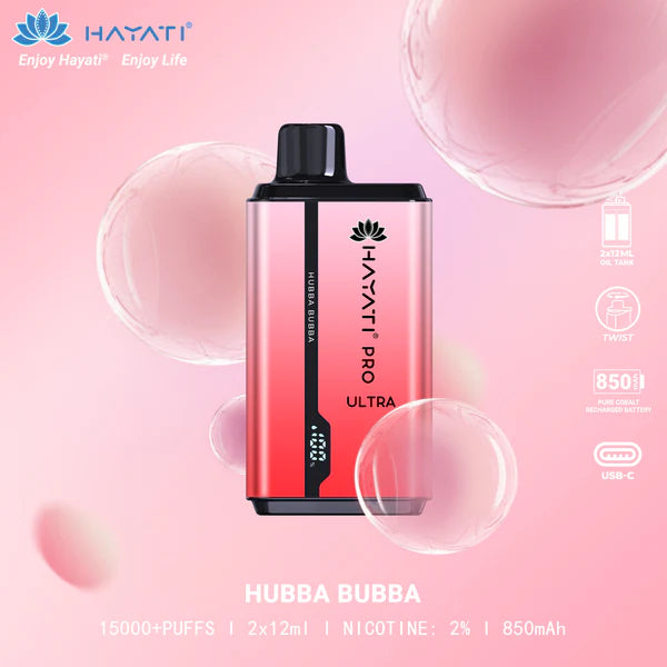 Hayati® Pro Ultra Disposable 15000+ puff