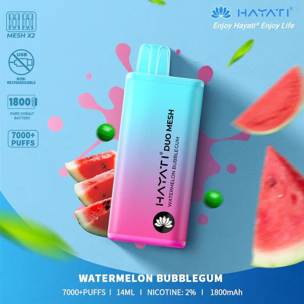 Hayati® Duo Mesh Disposable 7000+puff